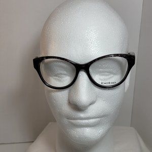 NWT Bebe BB5100 210 BROWN SNAKE Eyeglasses Frames Cat Eye Full Rim 51-16-135